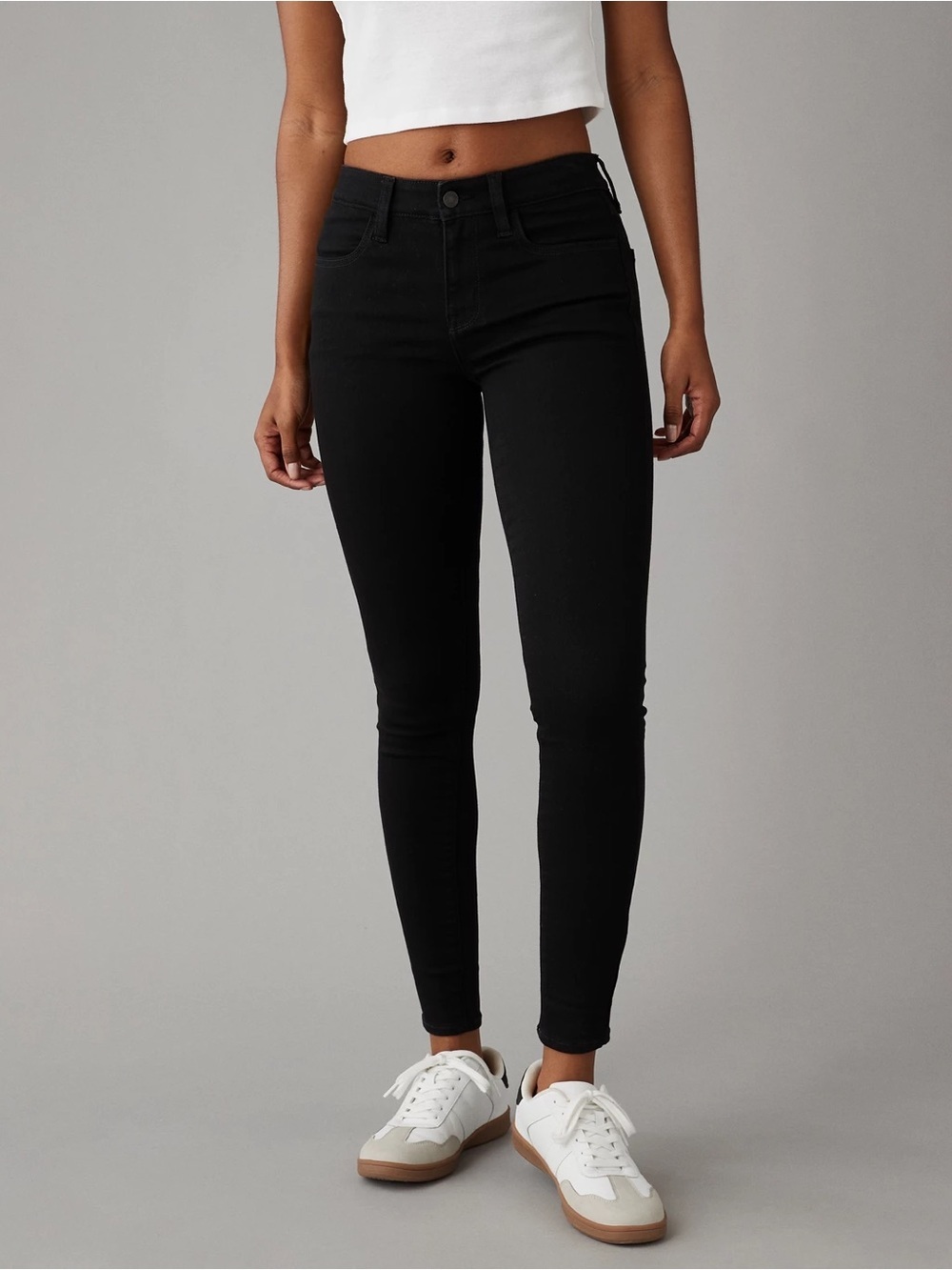 American Eagle Low Rise Next Level Stretch Black Jegging Jeans NWT Women’s 6